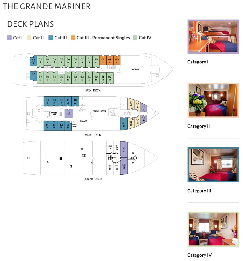 Deck Plan &#38; Cabins