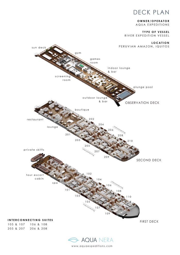 AQUA NERA - Deck Plan